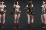 【画像】FF7ティファの3Dファンアートがエロい件ｗｗｗｗｗｗｗ