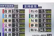 【爆笑】立憲民主党さん、支持率低下ｗｗｗｗｗｗｗ