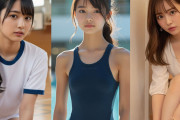 【エロ画像】 競泳水着・女子校生・体操服・OL・下着・X(旧ツイッター・Twitter)の気になるAI画像