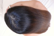 virgin hair fetish（髪フェチ監督okuto）の動画・茶髪ロングのムチムチ宇宙女子に髪コキ髪射