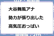 大谷舞風アナ　勢力が張り出した高気圧おっぱいＧＩＦ