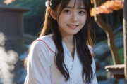実写レベルの美しさ…巫女服を着た女の子のAIエロ画像30枚まとめが話題