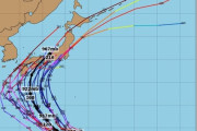 【悲報】台風19号、日本ドツボコースへ