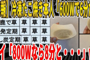 【2ch面白いスレ】【悲報】冷凍たこ焼き「600Wで6分だぞ」ワイ「800Wで8分と・・・」ｗｗｗｗｗｗｗｗｗ　聞き流し/2ch天国