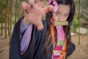 女子小学生コスプレイヤーが「鬼滅の刃」竈門禰豆子のコスプレが可愛い過ぎる！禰豆子のキャラ弁も作る！！