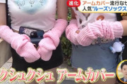 【画像】女子の間で「アームカバー」が大流行！！