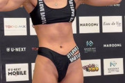 【動画】女子格闘家さん、マ◯コギリギリきわどすぎる水着で計量をクリア