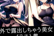 【フル無料】外で露出しちゃう美女イラスト集hitomi