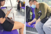 【動画】障害者男性、電車内で「この女の子」がエロすぎてヤバい事してしまう…