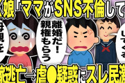 【2ch修羅場スレ】JK義娘「ママがSNS不倫してる！」汚嫁「母親を疑うのか！」汚嫁逃亡w虐●に俺・スレ民激怒！弁護士「親権をとるために戦い方を変えましょう！」その結果…