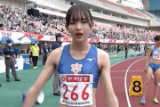 【画像】陸上JD「たとえエッチな目でも応援してもらえるとうれしい」
