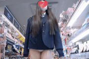 Pcolle PPV [4K]えちえちJK盗撮No.199#Tバック　モデル級の超絶美女がクソミニ縞パンで店内闊歩！