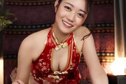 明日葉みつは 美脚メンエス嬢がチャイナ風セクシー衣装でフェラご奉仕して長身ボディで激しい騎乗位！