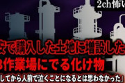 【2ch怖いスレ】格安で購入した土地に増設した第3作業場にでる化け物「成人してから人前で泣くことになるとは思わなかった」【ゆっくり解説】