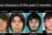 【画像】最近アメリカで銃乱射事件を起こしたやつらの御尊顔ｗｗｗｗｗｗ