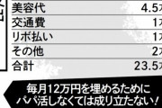 【悲報】貧困女子大生「奨学金１２万円じゃ全然足りません…しょうがなくパパ活しています」