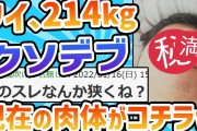 【2ch面白いスレ】ワイ、214kgのデブ。現在の肉体がコチラ