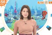 【画像】めざましテレビに出てる女子アナのお●ぱいがデカすぎるｗｗｗｗｗ