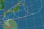 台風14号が「強い台風」に変わる　最大風速35メートル