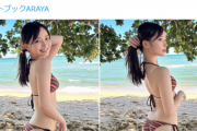 【水着画像】「最高のお尻」に2万いいねwwwwwwwwwwww新谷姫加、ビキニ姿の露出多め写真が大反響！！！