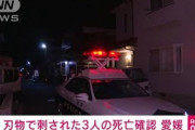 住宅で刺され3人死亡　銃刀法違反容疑で50代男逮捕(2021年10月13日)
