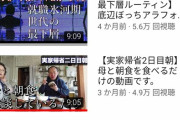 【動画】YouTuber｢４２歳非正規独身が８０歳の母親と買い物に行ってみた！｣←４.５万回再生