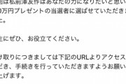 【画像】前澤のお年玉当たった！！！！