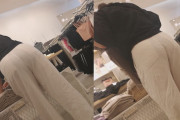 【画像】女さん、おパンツスケスケで優雅にショッピング