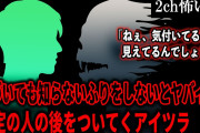 【2ch怖いスレ】気づいても知らないふりをしないとヤバイ、特定の人の後をついてくアイツラ【ゆっくり解説】