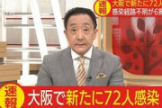 大阪府、新たに72人が感染　うち46人が感染経路不明(20/07/21)