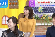 【画像】吉村恵里子アナの盛り盛りニットパイがたまらんすぎる！