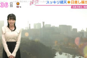 【画像】この巨乳お天気アナウンサーが可愛すぎるとワイの中で話題にｗｗｗ