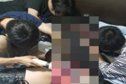 【悲報】まんさん、男複数人に拘束調教されてる写真が出回る…（※画像あり）