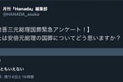 【画像】安倍の国葬アンケート、サタンに見つかり反対票が短時間で急増してしまう??