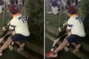 【エロ動画 素人】 街中で泥酔した女の子が手マンされる映像