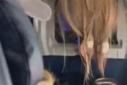 【動画】飛行機で前の席のまんさんが髪を垂らしてくるｗｗｗｗｗｗｗｗｗ