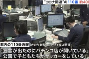正義マン「緊急事態宣言が出たのに外出してる奴がいるぅぅうう！110番通報したろ！」