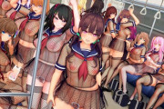 【画像】JKさんたち、ドスケベセーラー服を着て電車を占領してしまうｗｗｗ