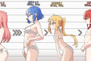 【画像】アニメ・ゲームキャラの乳比べ画像、めっちゃ抜ける