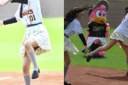 楽天始球式、虹ヶ咲声優の大西亜玖璃と相良茉優が見せパン晒す