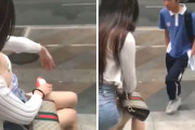 【動画】男子中●生、登校中「このお姉さん」に触られ性に目覚めてしまう…