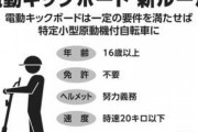 電動キックボードさん、さっそく一時停止無視&飲酒運転でトラックに激突ｗｗｗｗｗｗｗ