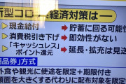 【悲報】現金給付は中止か？　旅行と外食限定の商品券に