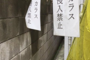 大家さん｢あいつら何回言っても勝手に入ってきやがって、張り紙して警告したろ｣