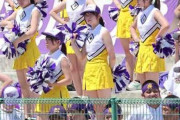 高校野球チアリーダー「かわいい私のダンス見てがんばって！」