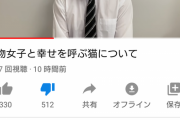 【ガチ闇】干物女子と猫の件、あの大物YouTuberがお気持ち表明の動画投稿