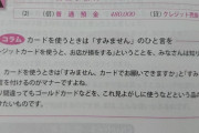 【悲報】マナー講師「クレジットカードを使う時は『すみません』がマナー」