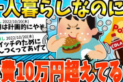 【2ch面白いスレ】一人暮らしなのに食費10万円超えてるwww