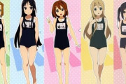 【画像】けいおんとかいうアニメの女キャラの体型、今見るとめっちゃリアルでエッチwwwwwww