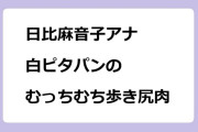 日比麻音子アナ｜白ピタパンのむっちむち歩き尻肉！酒場放浪記